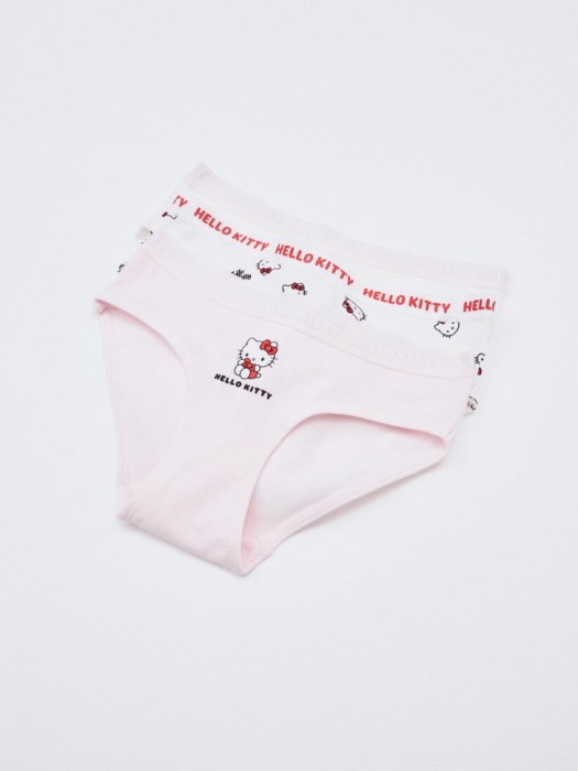 набор из 2 трусов-слипов с принтом hello kitty для девочек по цене 699 руб вид справа