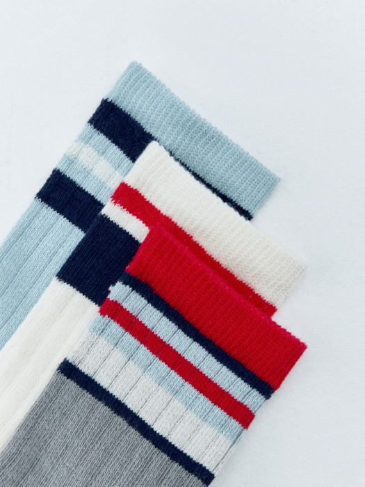 набор из 3 пар детских носков от бренда sela вид слева