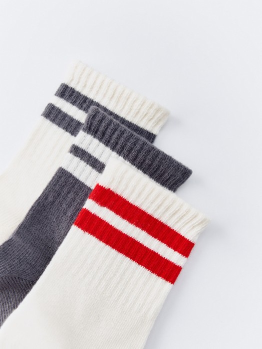набор из 3 пар детских носков от бренда sela вид слева