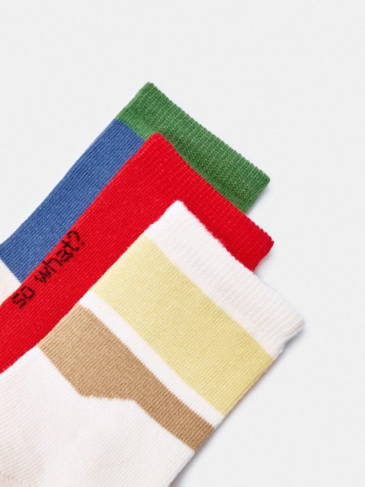 набор из 3 пар детских носков от бренда sela вид слева