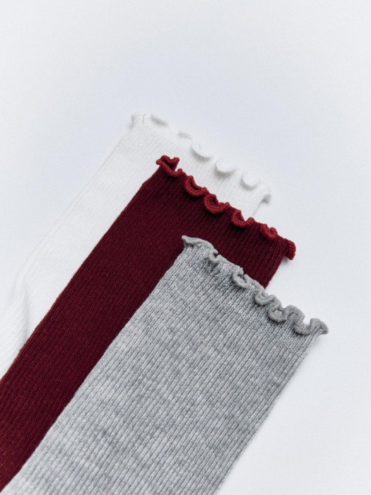 набор из 3 пар носков для девочек от бренда sela вид слева