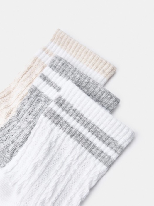 набор из 3 пар носков для девочек от бренда sela вид слева