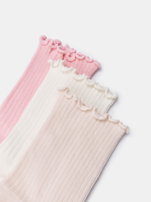 набор из 3 пар носков для девочек от бренда sela вид слева