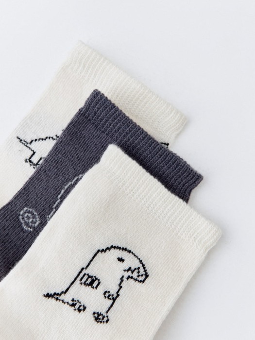 набор из 3 пар носков для мальчиков от бренда sela вид слева