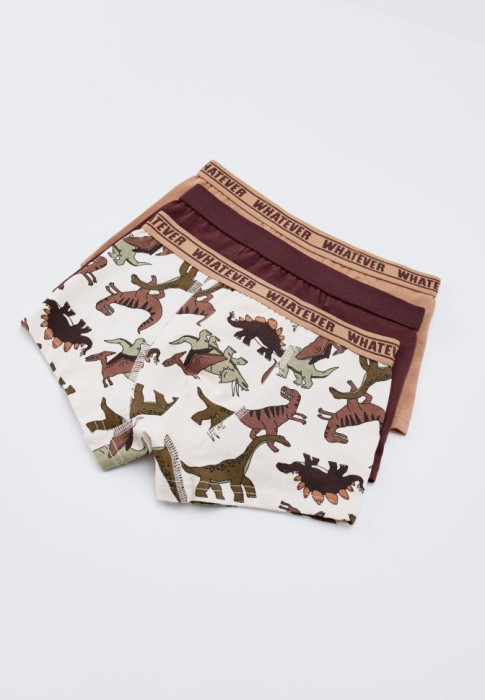 набор из 3 трусов-боксеров для мальчиков от бренда sela вид слева