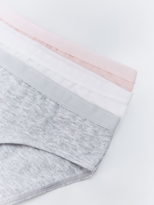 набор из 3 трусов-слипов для девочек от бренда sela вид слева