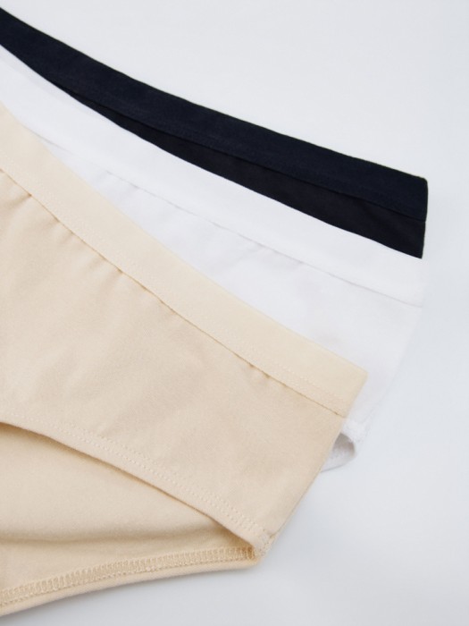 набор из 3 трусов-слипов для девочек от бренда sela вид слева