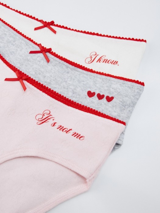 набор из 3 трусов-слипов для девочек от бренда sela вид слева