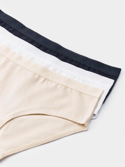 набор из 3 трусов-слипов для девочек от бренда sela вид слева