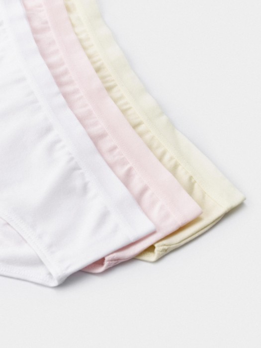 набор из 3 трусов-слипов для девочек от бренда sela вид слева