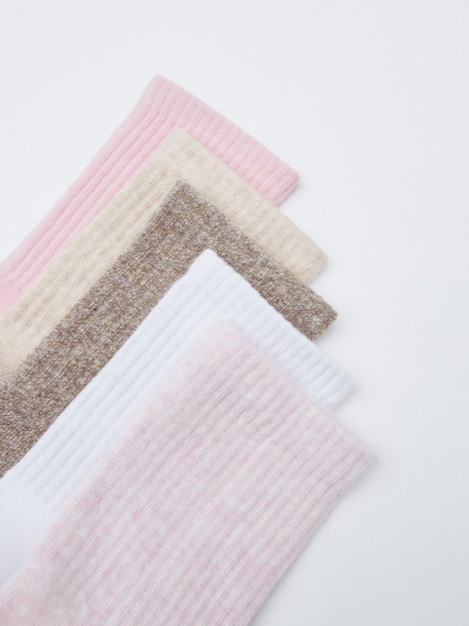 набор из 5 пар носков для девочек от бренда sela вид слева