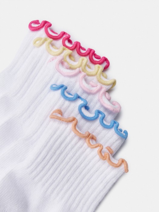 набор из 5 пар носков для девочек от бренда sela вид слева