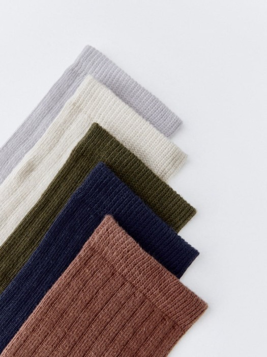 набор из 5 пар носков для мальчиков от бренда sela вид слева