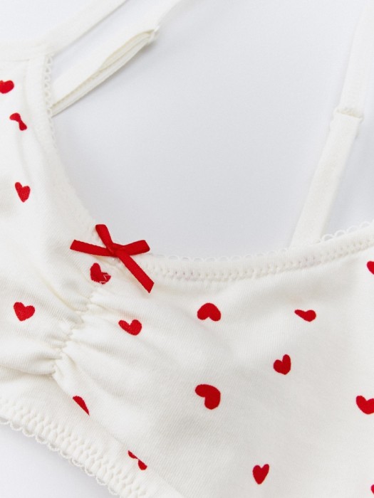 набор из топа и трусов-слипов с принтом для девочек по цене 1199 руб вид справа