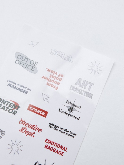 набор наклеек детский от бренда sela вид слева