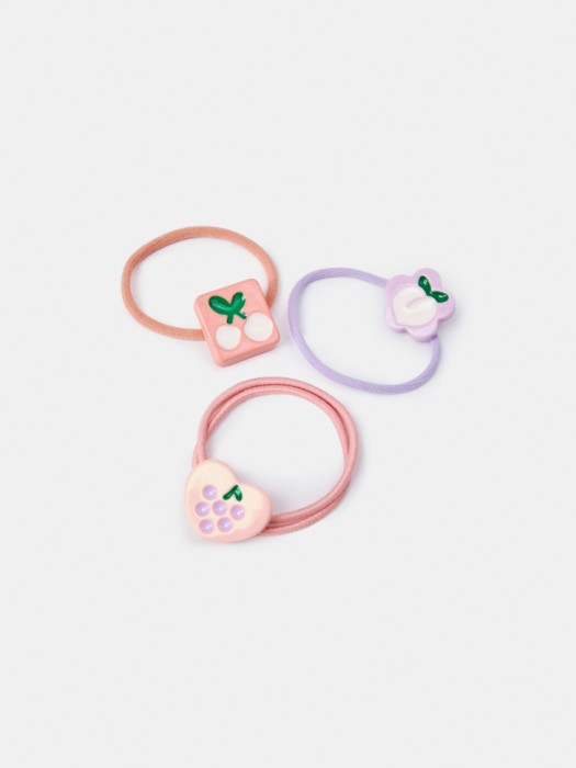 набор резинок для волос с декором для девочек, 3 шт. от бренда sela вид слева