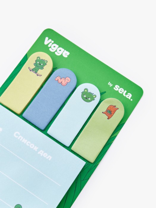 набор стикеров для заметок с вигге от бренда sela вид слева