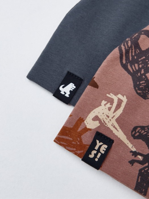 набор трикотажных шапок для мальчиков, 2 шт. от бренда sela вид слева