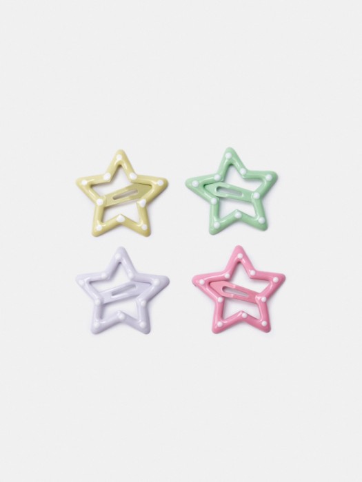 набор заколок клик-клак для девочек, 4 шт. от бренда sela вид слева