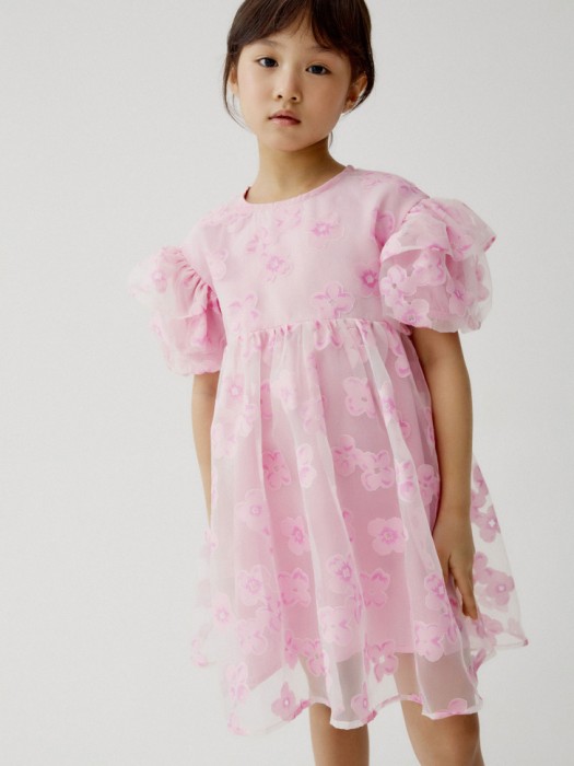 нарядное платье с пышными рукавами для девочек 4610517879349 фотография