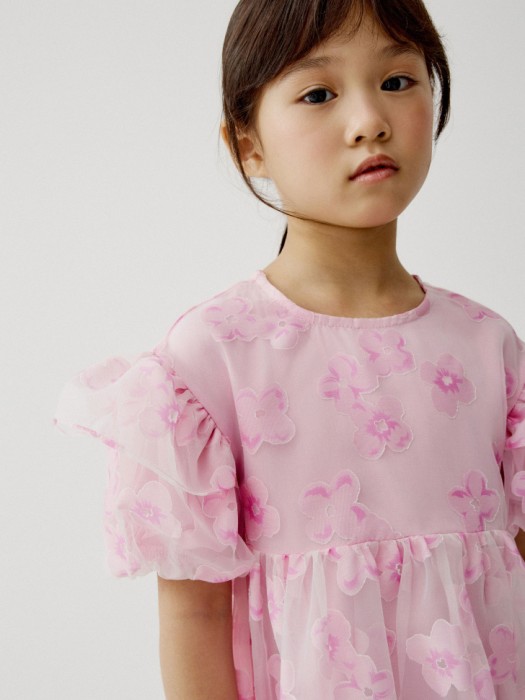 нарядное платье с пышными рукавами для девочек по цене 2999 руб вид справа