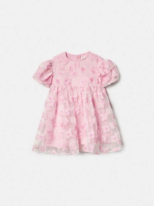 нарядное платье с пышными рукавами для девочек из россии вид сбоку