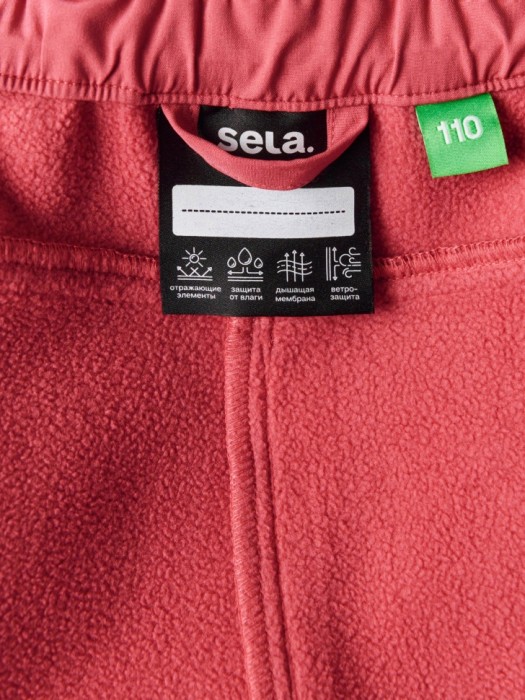 непромокаемые брюки из softshell на флисе для девочек из флиса спереди
