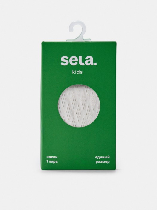 носки ажурные для девочек от бренда sela вид слева
