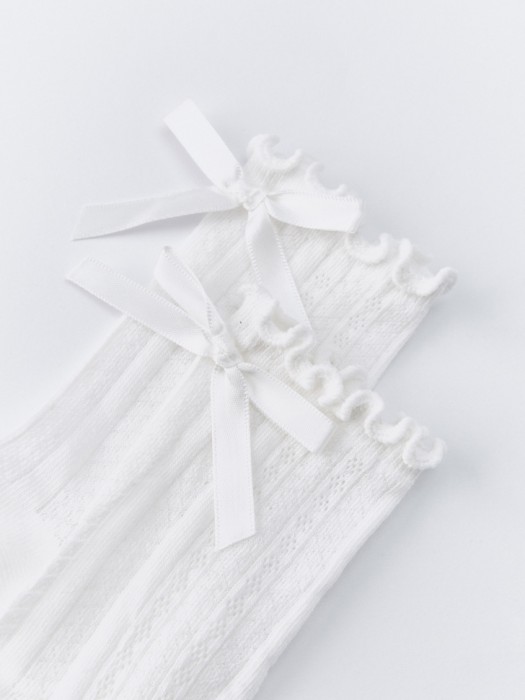 носки с бантиками для девочек от бренда sela вид слева