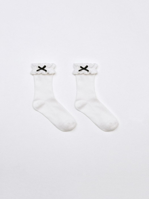 носки с оборкой и бантиком для девочек 4680798346694 фотография