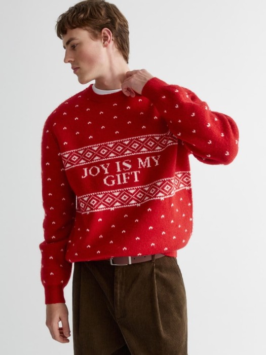 новогодний джемпер с содержанием шерсти 4610517009388 фотография