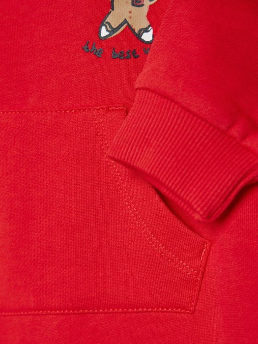 новогодний комбинезон из футера с начесом для малышей из россии вид сбоку