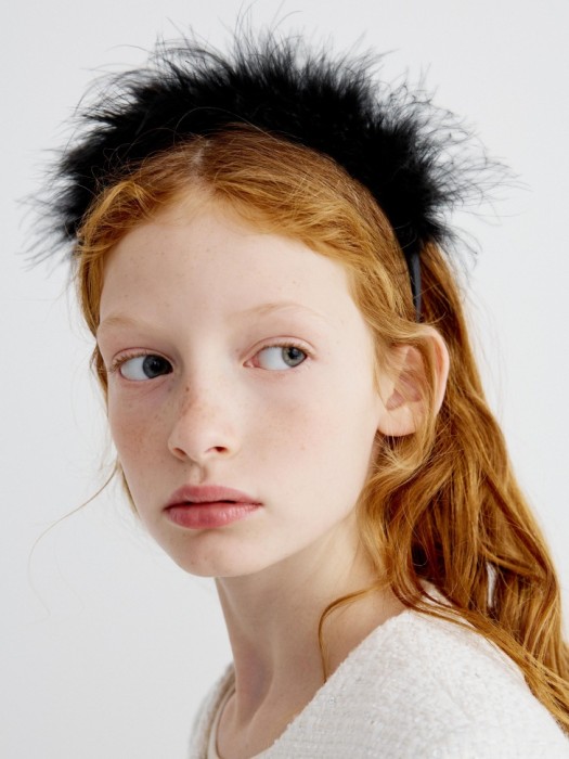 новогодний ободок с перьями для девочек 4610517050861 фотография