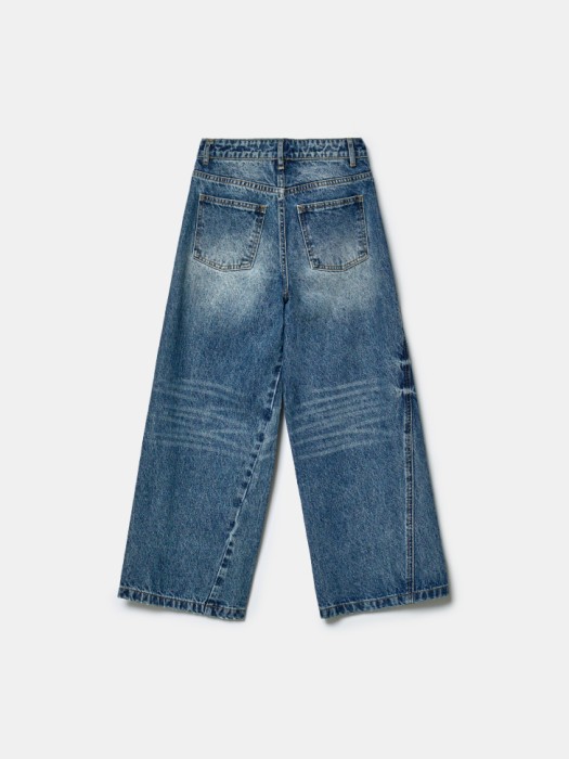 объемные джинсы багги на резинке для мальчиков по цене 2999 руб вид справа