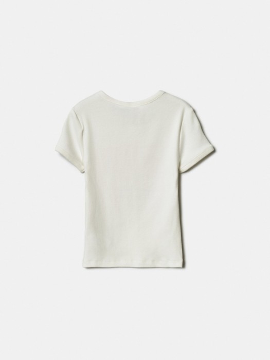 облегающая футболка с принтом для девочек из хлопка спереди