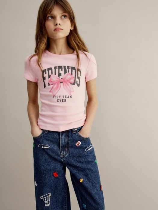 облегающая футболка с принтом для девочек 4610517713353 фотография