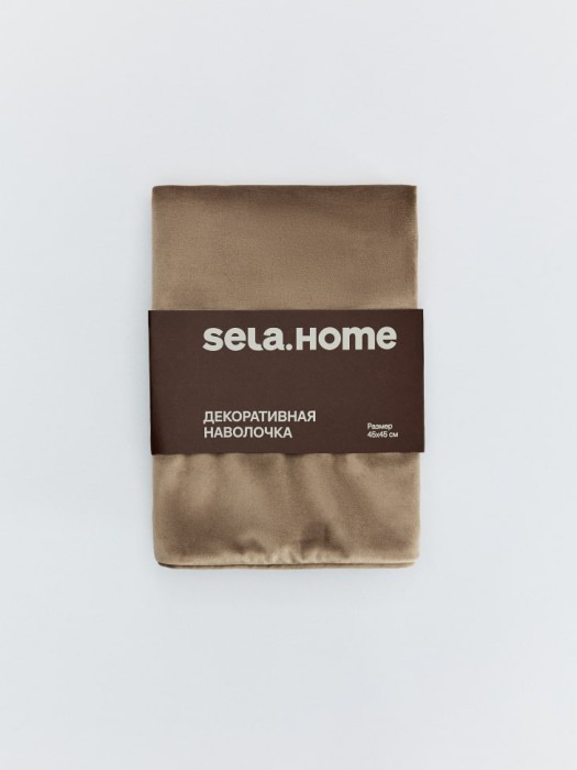 однотонный чехол для декоративной подушки по цене 1199 руб вид справа