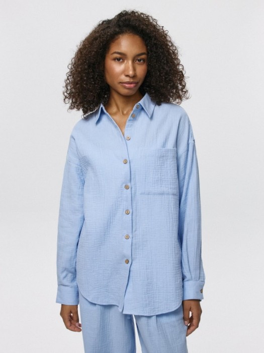 оверсайз рубашка из муслина 4680704559897 фотография