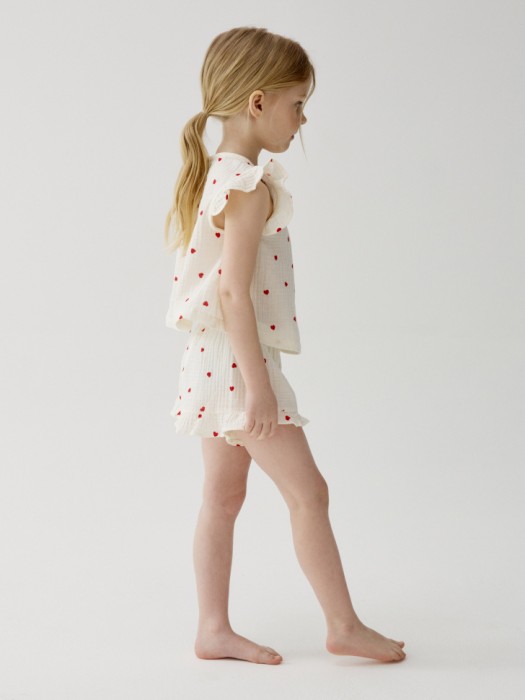 пижама из муслина для девочек от бренда sela вид слева