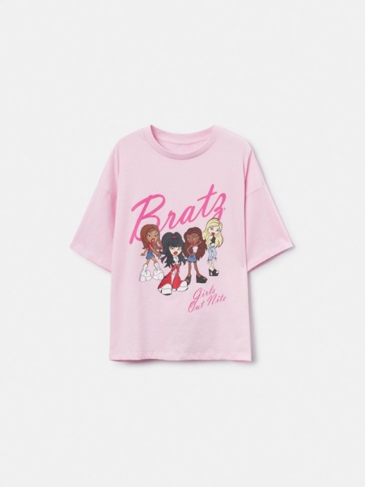 пижама с принтом для девочек из коллекции  x bratz из хлопка спереди