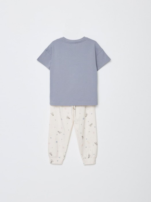 пижама с принтом для девочек по цене 999 руб вид справа