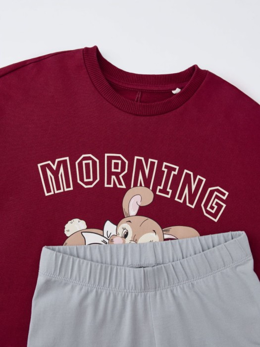 пижама с принтом для девочек из россии вид сбоку