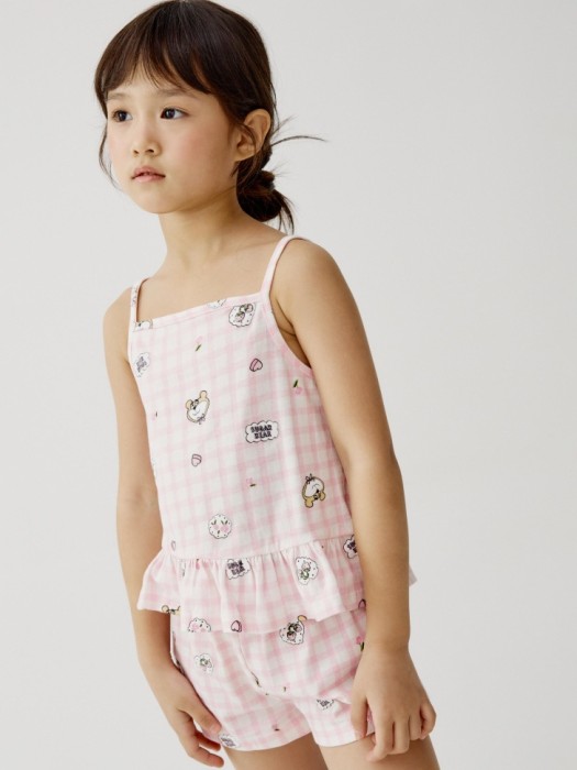 пижама с принтом для девочек от бренда sela вид слева