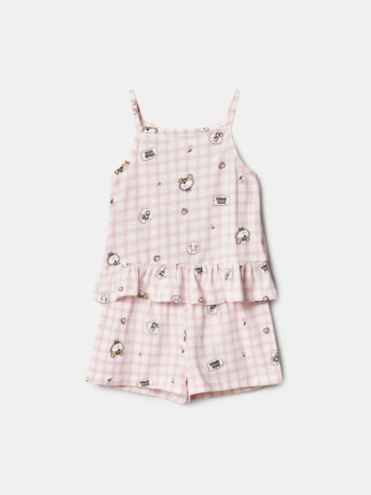 пижама с принтом для девочек из россии вид сбоку