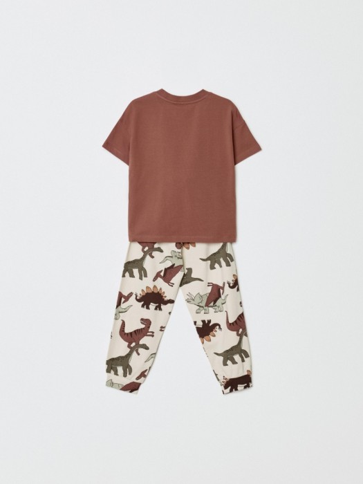 пижама с принтом для мальчиков от бренда sela вид слева
