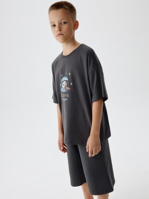 пижама с принтом для мальчиков по цене 1499 руб вид справа