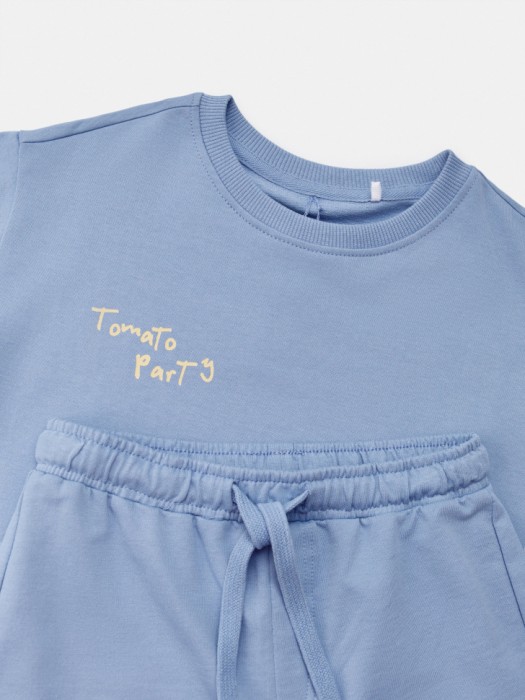 пижама с принтом для мальчиков из хлопка спереди