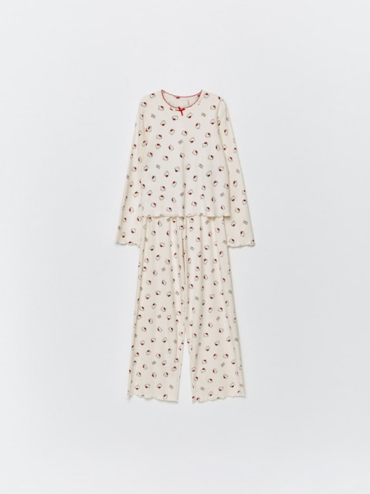 пижама с принтом hello kitty для девочек 4680798331935 фотография