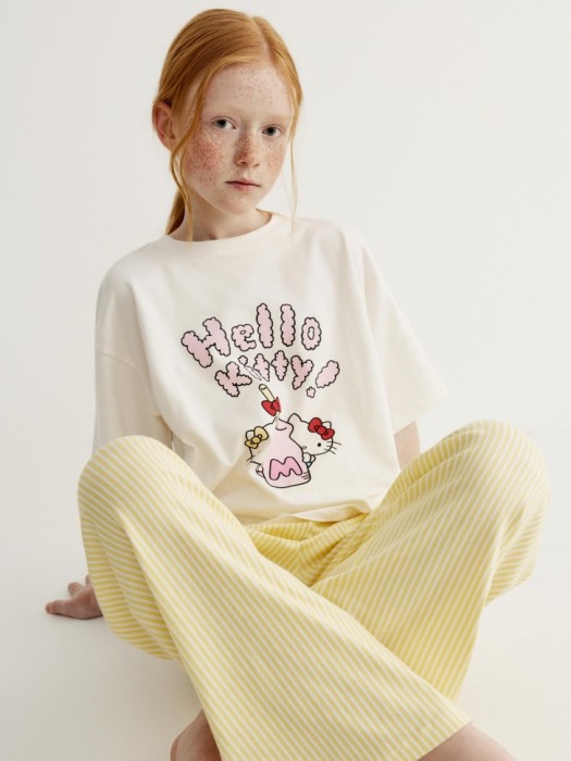 пижама с принтом hello kitty для девочек 4610517651242 фотография