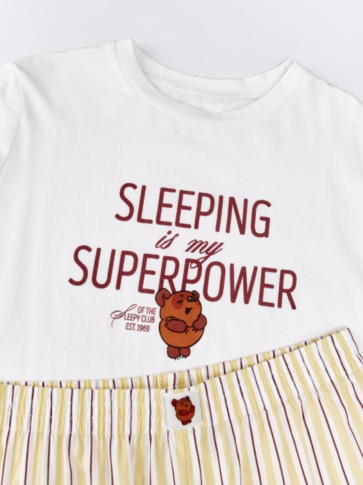 пижама с принтом  x союзмультфильм из хлопка спереди